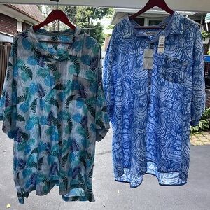 2 NWT Tommy Bahama Hawaiian Shirts